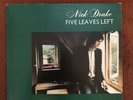 Nick Drake- Five Leaves Left. Early 2nd UK ‘Pink Rim’ 1972 Reissue. 1G/1R.VG+/EX
