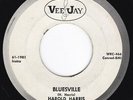 Chicago Moody Jazz Popcorn Noir HAROLD HARRIS Bluesville 45 Vee-Jay HEAR