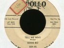 EDDIE BO Tell Me Why Hey Bo on Apollo Promo R&B 45 Hear