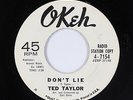 R&B Soul 45 - Ted Taylor - Don't Lie - Okeh - VG++ mp3