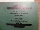 1934 Gregor PIATIGORSKY Z SHELLAC Schumann Cello Concerto A Min Op129 Barbirolli