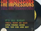 EP  THE IMPRESSIONS  ABC PARAMOUNT  90920 SUPERBE ETAT