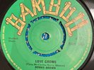 DENNIS BROWN Love Grows SOUND DIMENTION Less Problem BAMBOO BAM56 1970 Vinyl EX