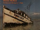 Jimmy Buffett Hand Signed Living Dying 3/4 Vinyl Record LP Original Autograph