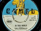 The FEDERALS - In This World / You Better Call On Me  EX++ to M-  1970