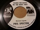 Phil Spector Righteous Brothers Thanks For Giving Me the Right Time Promo 45 NM