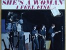 Super Clean Original The Beatles She's A Woman & I Feel Fine VG++ Picture Sleeve