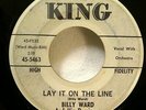 BILLY WARD 45 Lay it on the line / Thats how you know KING r&b  JF 738