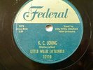 LITTLE WILLIE LITTLEFIELD 78 K C LOVING / PLEADING AT MIDNIGHT on FEDERAL RJ 792