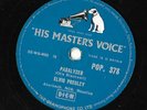 ELVIS PRESLEY   PARALYZED / WHEN MY BLUE MOON    UK 78 RPM HMV   EXCELLENT