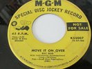 RAY REID RARE JUMP BLUES 45 ON M-G-M LABEL MOVE IT ON OVER /I'LL TAKE THE BLAME