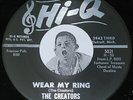 Doo Wop R&B Rocker 45 THE CREATORS Booga Bear / Wear My Ring  Hi-Q 5021 CLEAN