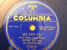 HERBIE KAY Za Zoo Zah BLUE WAX COLUMBIA 1936 78 3126-D HOT DANCE BAND E cond.