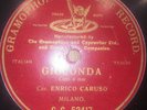 ENRICO CARUSO 10'' - Red G&T - GC 52417 - 78 rpm record - GIOCONDA CIELO E MAR