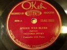 78 rpm VICTORIA SPIVEY Spider Web Blues / Hoodoo Man Blues - Okeh 8370