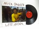 MICK JAGGER lets work 12 INCH EX/EX-, 651028 6, vinyl, single, pop rock, 1987,