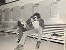 Suicide Alan Vega Martin Rev At The Track Photo by Bob Gruen