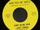 LARRY SANDERS: Story Of My Love / Where Did The Peace Go 45 (drum break, funky