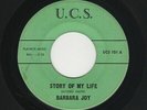 '62 R&B/DooWop BARBARA JOY/Grp Story Of My Life/Way Out U.C.S. 101 VG HEAR