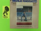 Merle Haggard a working man can't get nowhere today - PROMO sticker LP Record