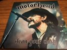 MOTORHEAD LP x 2 Clean Your Clock LIMITED EDITION Pop-Up Sleeve SILVER VINYL EX+