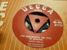 KITTY WELLS REPENTING / I'M COUNTING ON YOU 1956 DECCA TRI 45-BM 31175 RARE