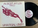 Albert Ayler Trio Spiritual Unity Gary Peacock-Sunny Murray ESP Riverside Drive