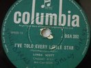 LINDA SCOTT - I'VE TOLD EVERY LITTLE STAR - SOUTH AFRICA - 78 RPM - EXC COND