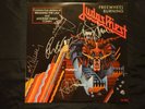 JUDAS PRIEST FREEWHEEL BURNING 12 INCH SINGLE RARE AUTOGRAPHED PROMO COPY 1983