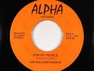 Funk Soul Gospel 45 - Sam Williams Singers - For My People - Alpha - mp3