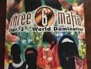 Three 6 Mafia CHAPTER 2: WORLD DOMINATION (2XLP) Vinyl Promo Original Dirty