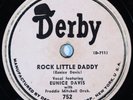 R&B / Jump Blues 78 SARAH DEAN b/w EUNICE DAVIS Rock Little Daddy DERBY 752 HEAR