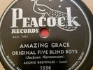 USA GOSPEL 78 ROCKER: ORIGINAL FIVE BLIND BOYS Jesus Gave Me Water/Amazing Grace