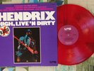 Jimi Hendrix LP High, Live 'N Dirty Jim Morrison Red Colored Vinyl M-/M-