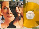Styx LP Pieces of Eight 1978 Gold Colored Vinyl Blue Collar Man  VG++/M-