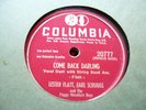 LESTER FLATT, EARL SCRUGGS  Come Back Darling  COLUMBIA Bluegrass 78 EX