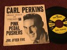 45 RPM Carl Perkins COLUMBIA 41131 Pink Pedal Pushers / Jive After Five PS VG