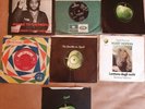 THE BEATLES.AND APPLE SINGLES.COLLECTION OF 7.