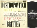 SXL 2298 ED1 Rostropovich, Britten & Debussy cello sonatas, Schumann, 5 Pieces