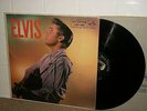 ELVIS PRESLEY - ELVIS - 1956 RCA LPM-1382 LP BAND 1-6 w/IS w/ADS ON BACK  NICE