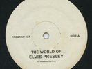 Rare Rock n Roll Radio Show LP, Cue Sheet - The World Of Elvis Presley- Pr. # 27