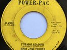 MARY JANE HOOPER I've Got Reasons NEW ORLEANS SOUL FUNK 45 *hear*