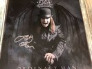 SIGNED OZZY OSBOURNE ORDINARY MAN Deluxe Silver Smoke VINYL And LP Signed Litho