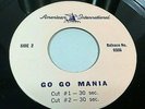 Go Go Mania / Pop Gear Radio spots commercials AMERICAN INTERNATIONAL 45 vtg