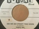 Rare Doo-Wop Promo 45/ Farris Hill 