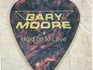 GARY MOORE HOLD ON TO LOVE SHAPED PIC DISC 1983 PLECTRUM SHAPE with devil in her