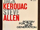 1959 JACK KEROUAC STEVE ALLEN Poetry For Beat Generation LP Hanover HML 5000