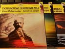 DG 3 LPs 1st WG Karajan VPO Tchaikovsky Symphony 4 5 & 6 Telemondial 80's rec