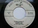 Rare Doo Wop EVELYN DELL & VIBRA-TONES Sincerely VG+ 45 RPM RECORD