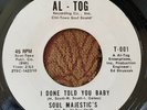 Soul Majestics  - I Done Told You Baby / Missing You - Al Tog Demo EX